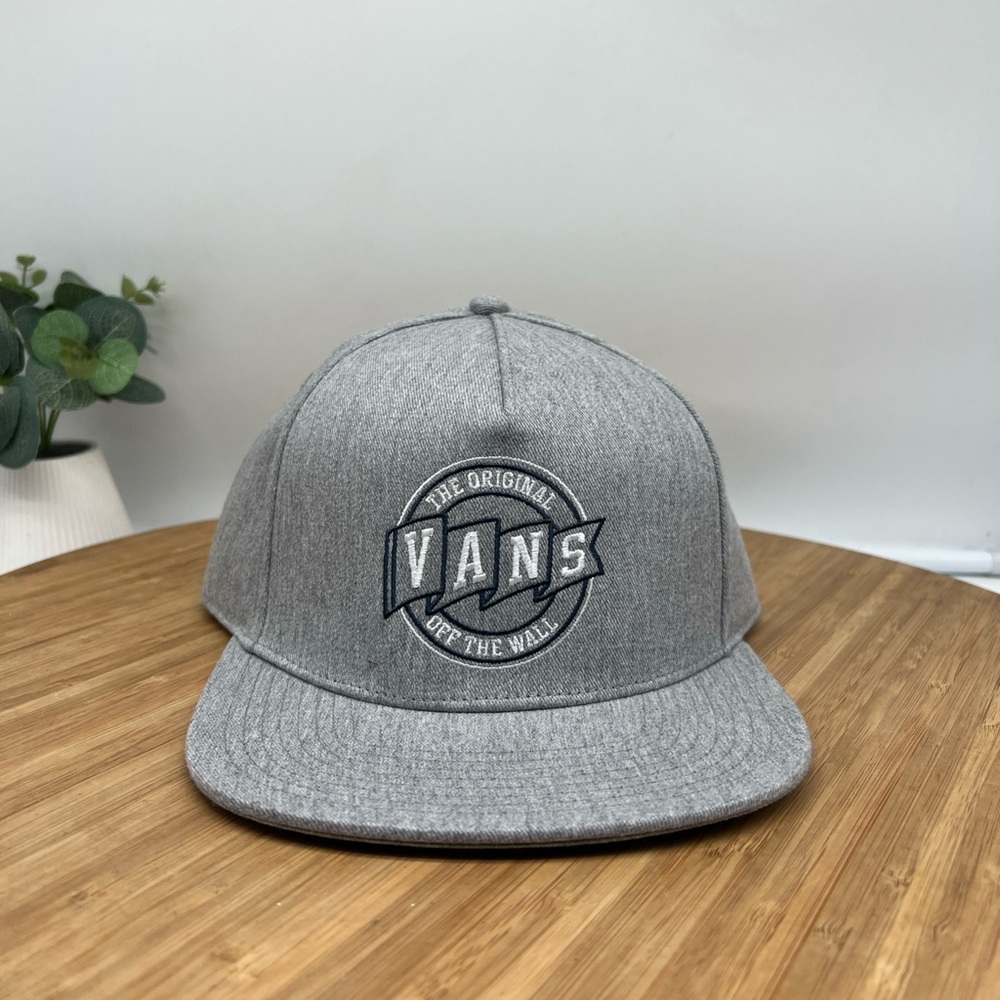VANS Snapback Hat Mens One Size OG Pennant Snapback Grey Heather